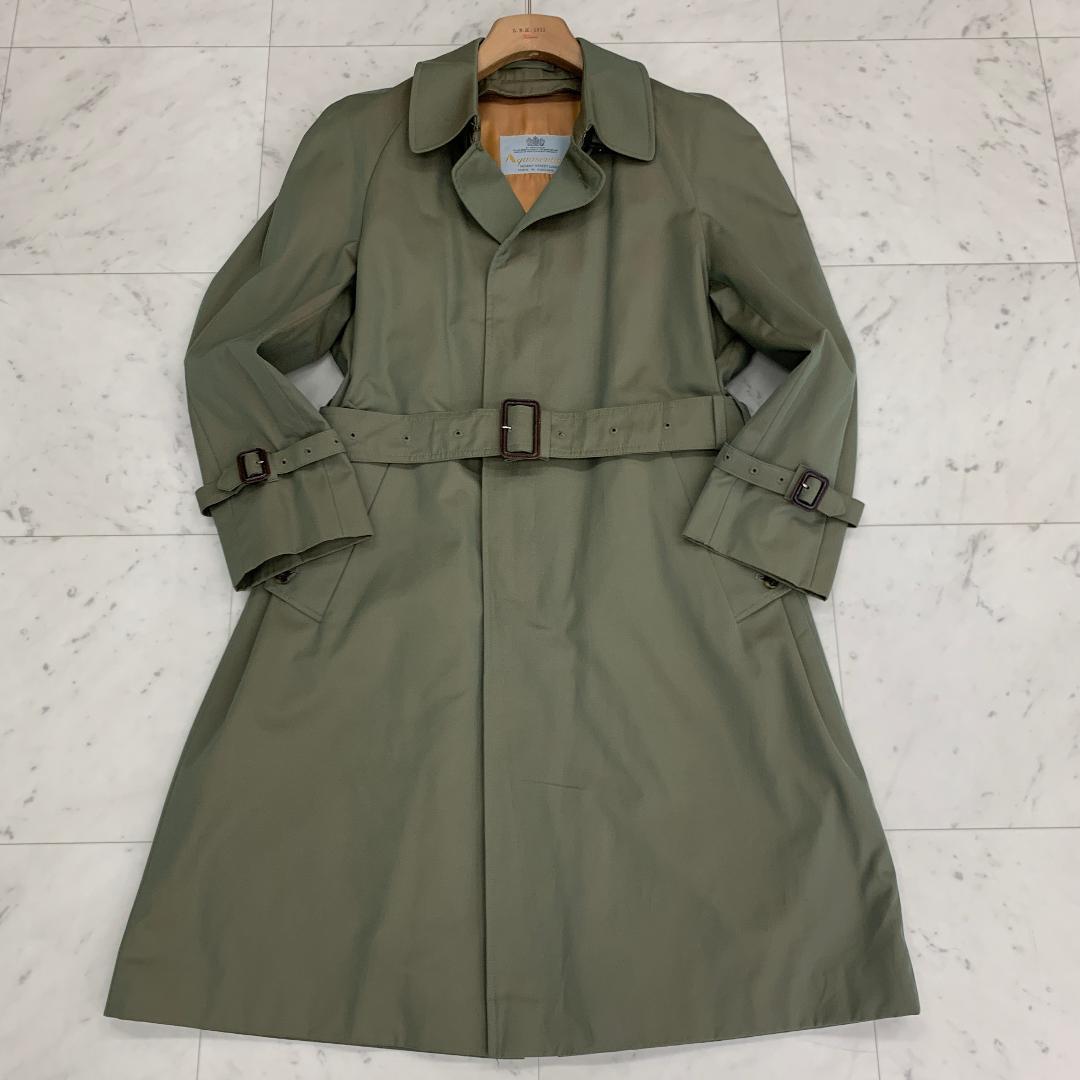 アクアスキュータム バルマカーンコート 36 Sサイズ ベルト付き 玉虫色 光沢