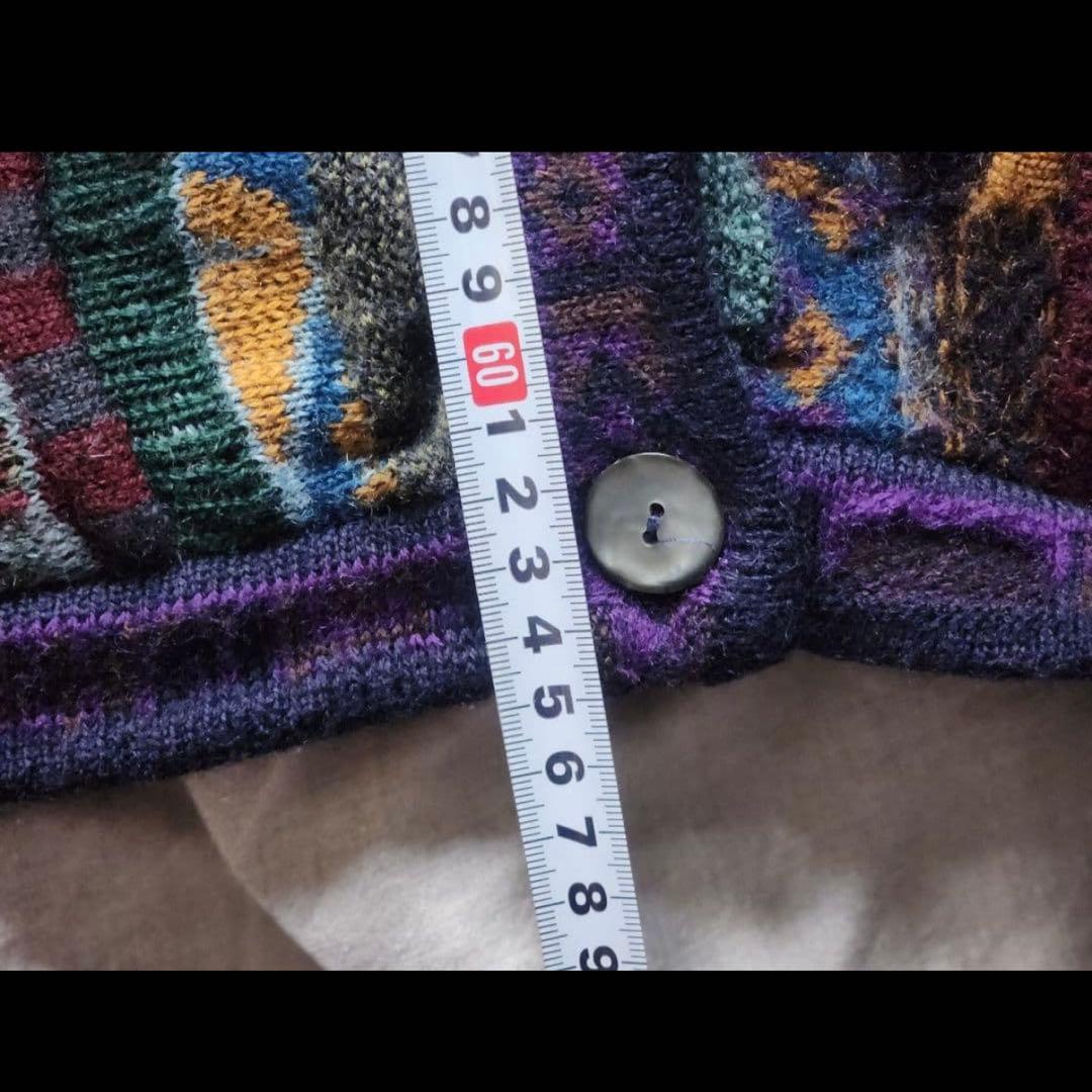 80s “CUGGI” 3D Knit Cardigan