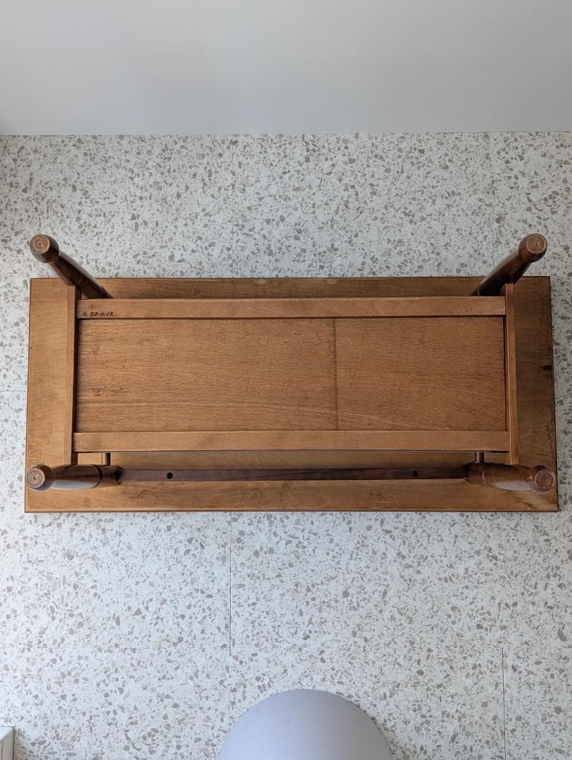 70s ビンテージ 大理石柄 ウッド テーブル ミッドセンチュリー レトロ