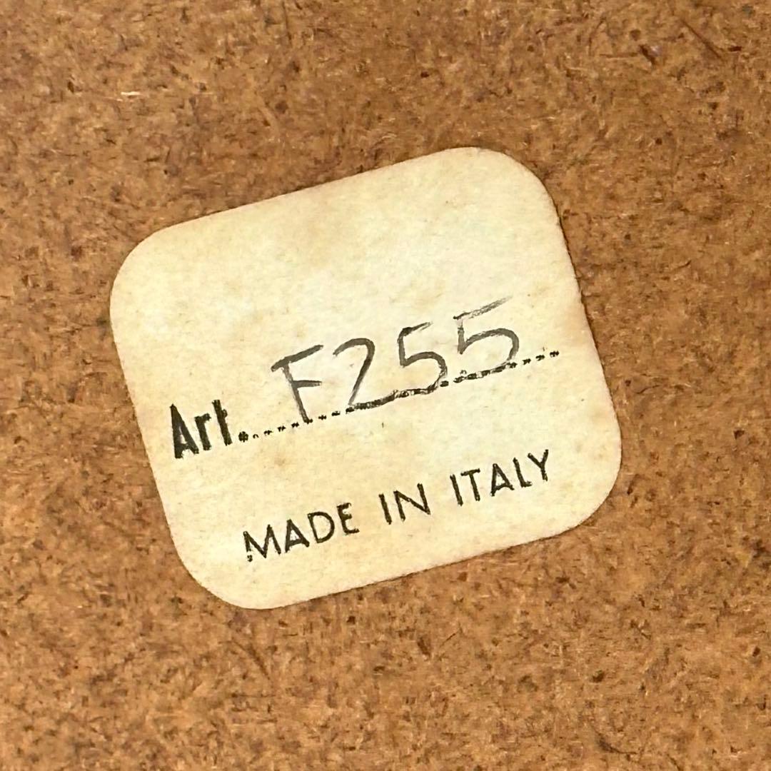 70s ロココ調 イタリア製 オーバルミラー 壁掛鏡 ヴィンテージ デコラティブ