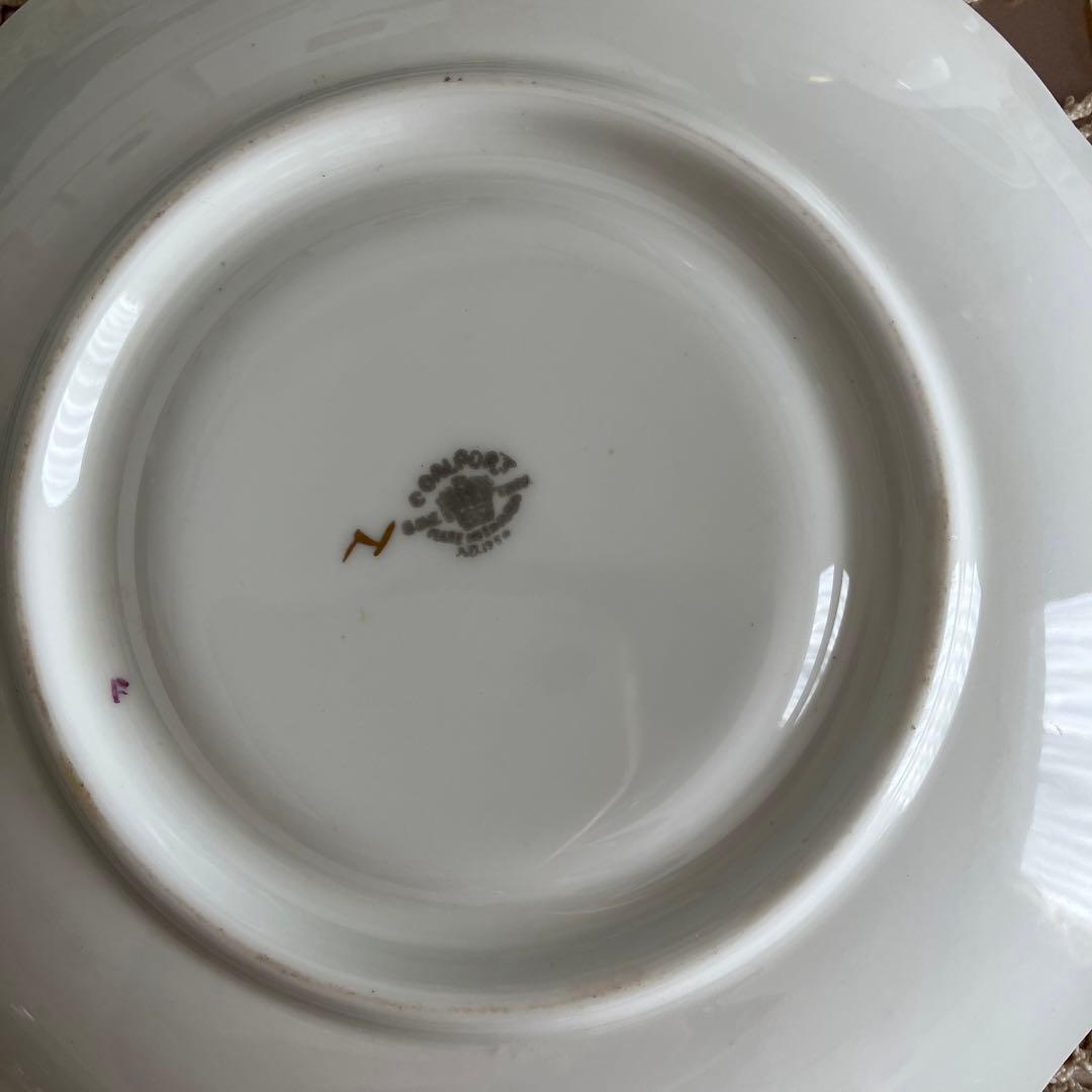 英国アンティーク　コールポートブイヨンカップ2客組