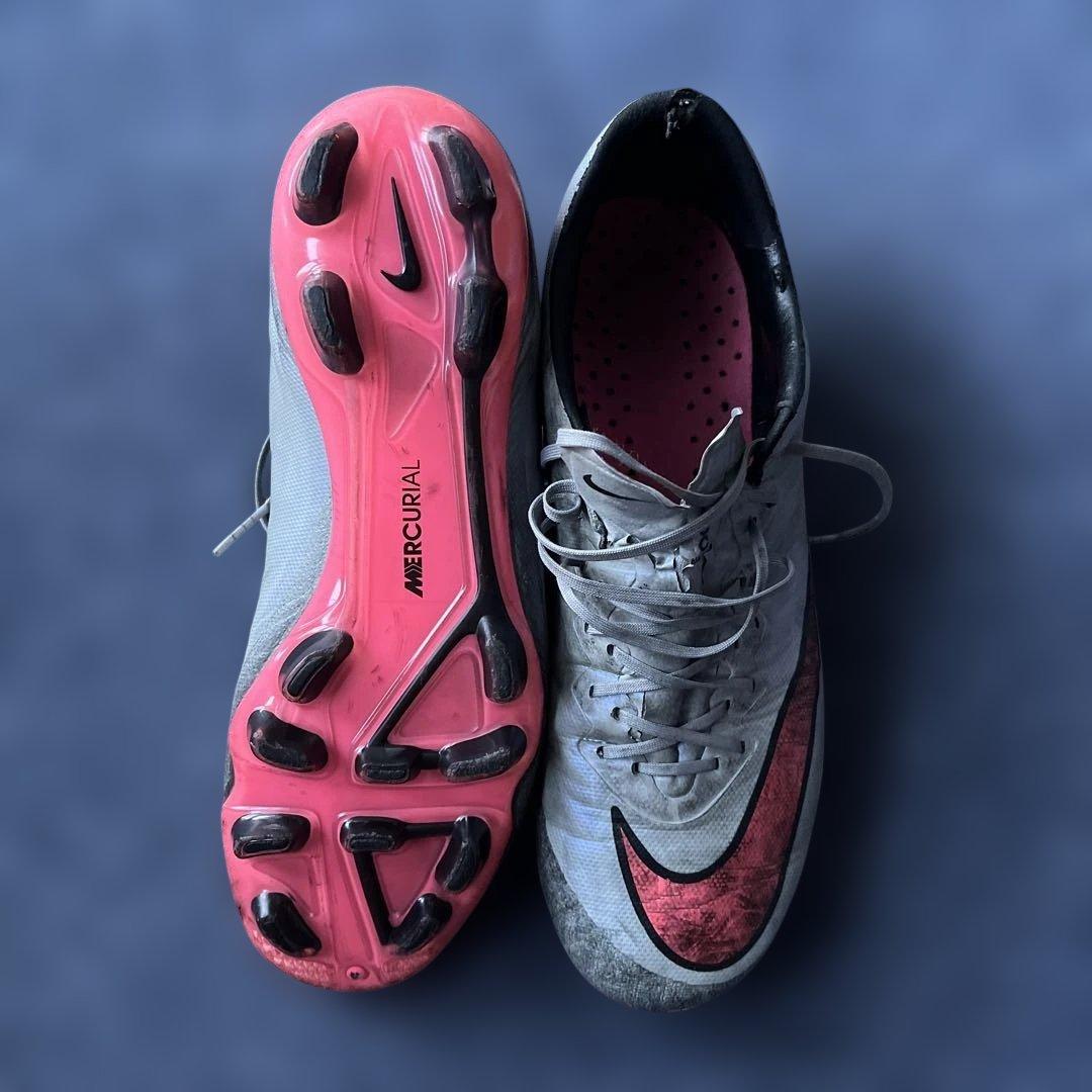 Nike Mercurial サッカーシューズ グレー/ピンク