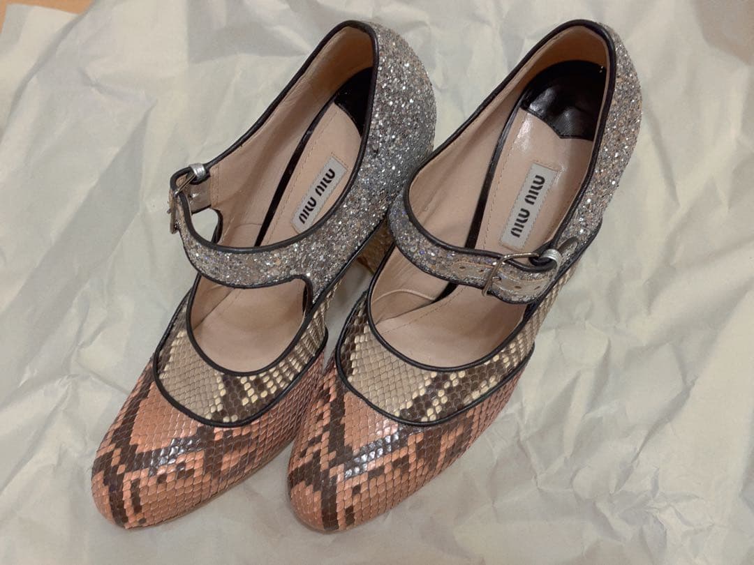 ミュウミュウ　パンプス　38