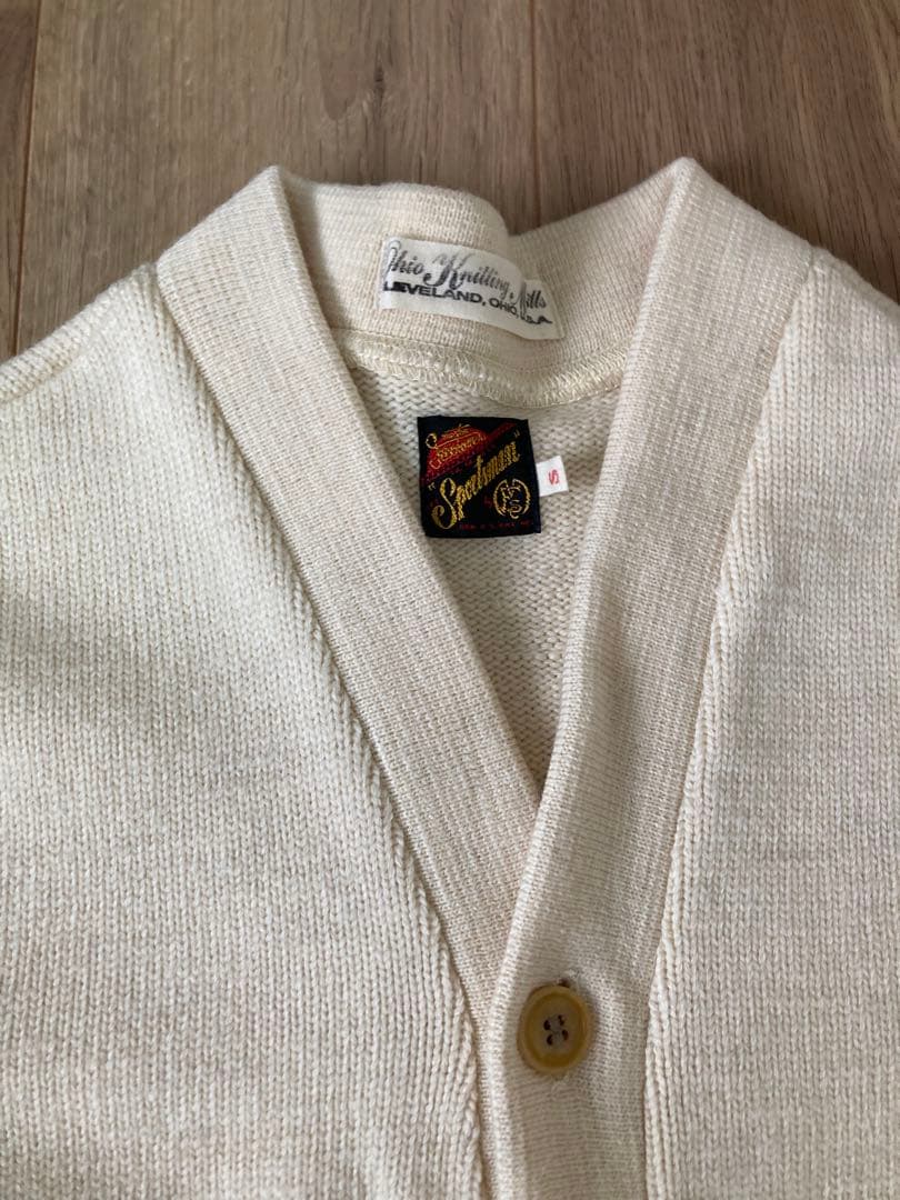 ミスターフリーダム　ニットカーディガン　ナチュラルカラー