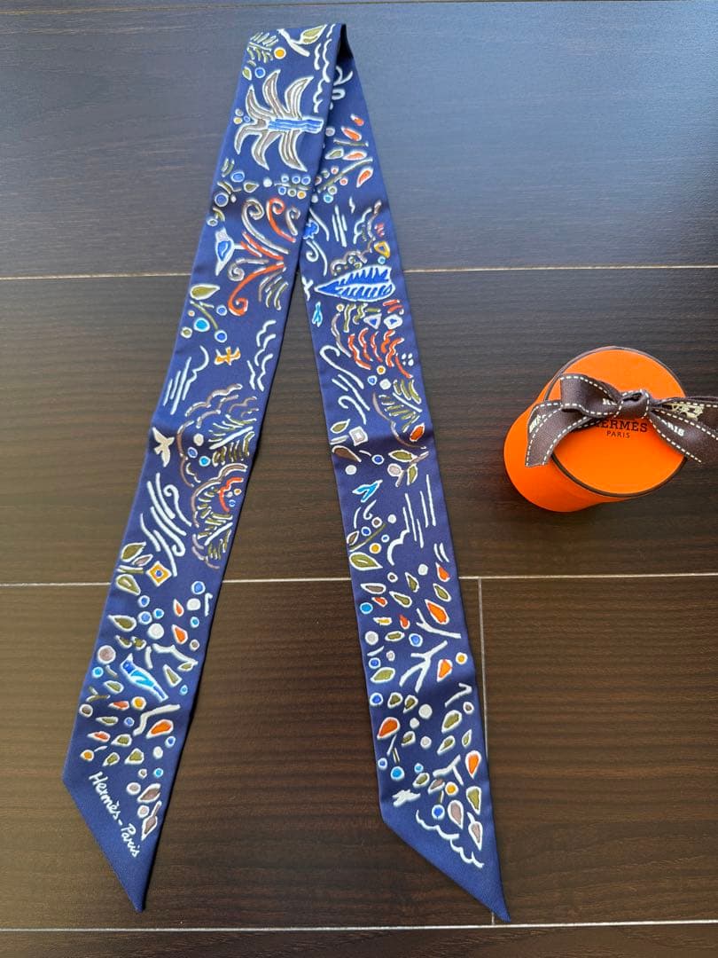【試着のみ】★Hermès★エルメス★ツイリー★春の島