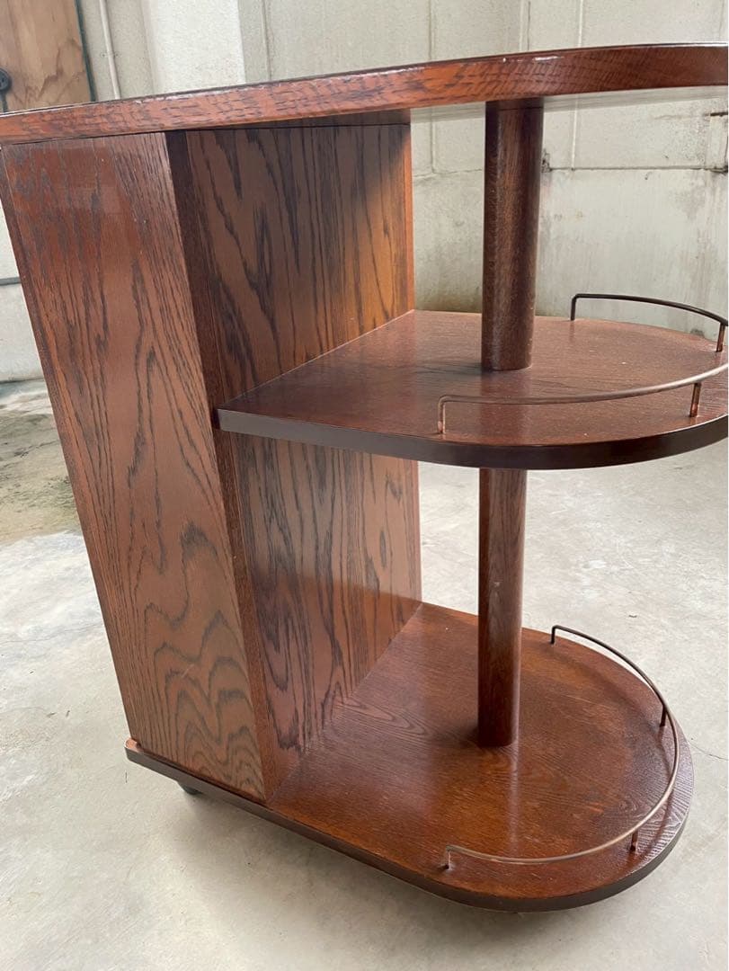 三越　ブルージュ　ステンドグラスサイドテーブル　収納棚