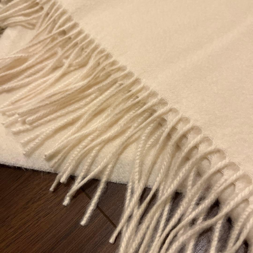 nobleカシミヤストール　ホワイト