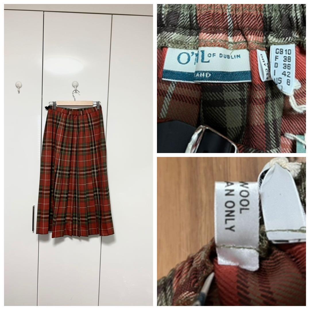 ガイア様用 新品 オニールオブダブリン 別注 ウール キルト スカート10