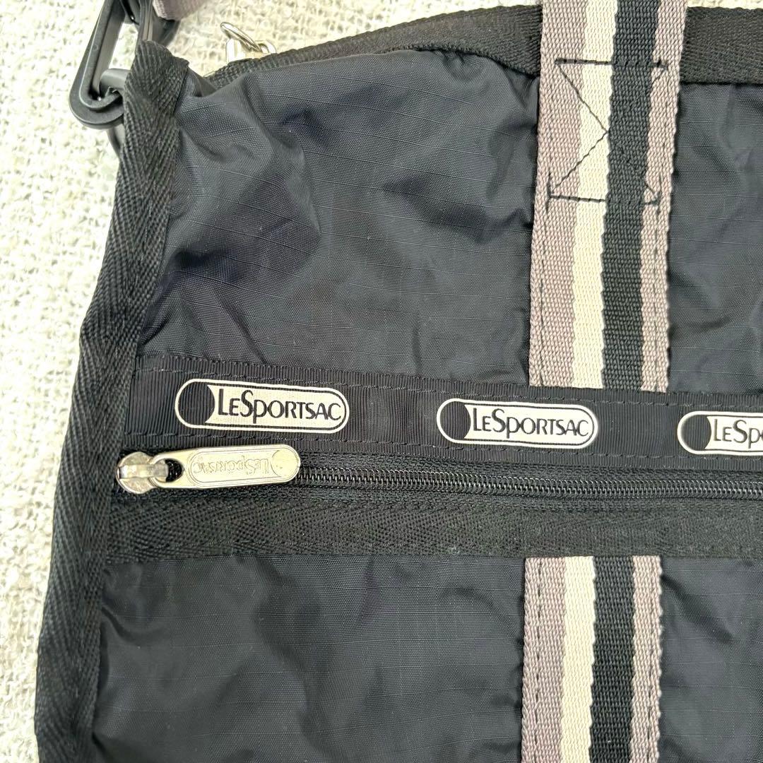 【希少】LeSportsac レスポ　ボストン　ミディアム　ウィークエンダー黒