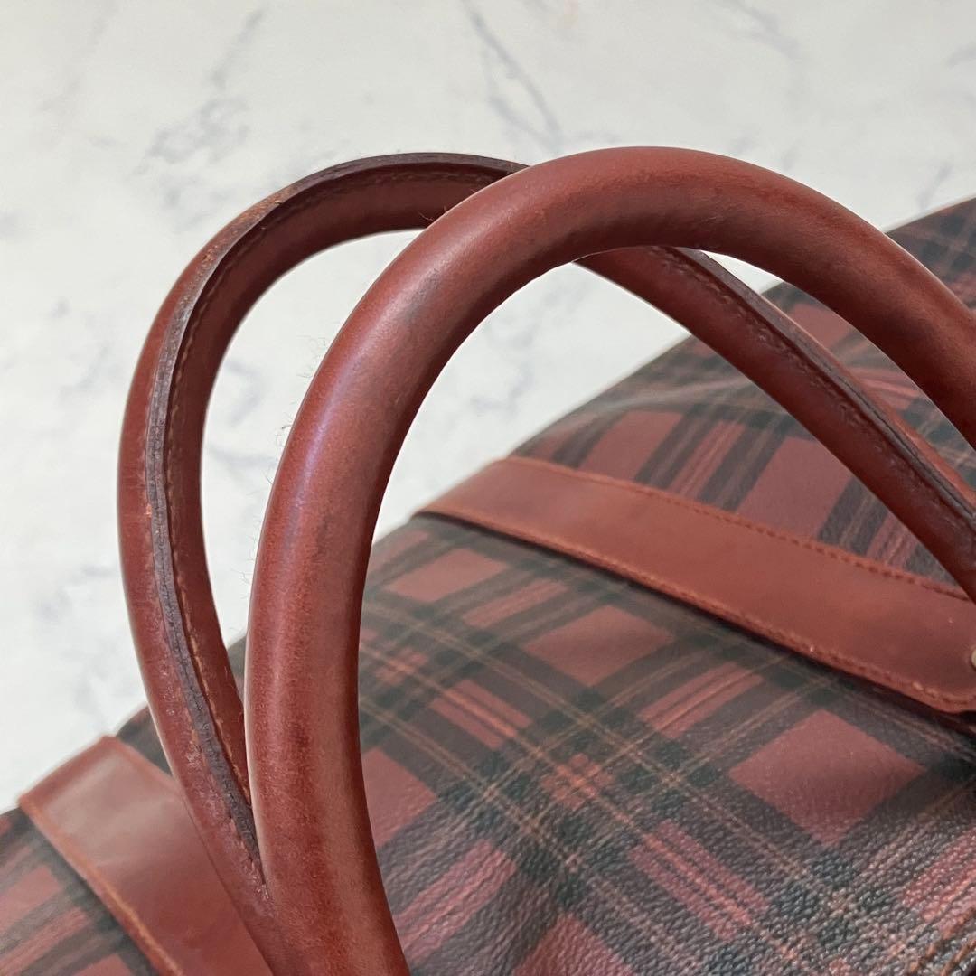 希少カラー✨ポロ ラルフローレン ボストンバッグ 2way 赤　PVC 旅行