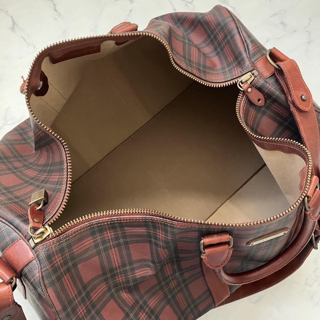 希少カラー✨ポロ ラルフローレン ボストンバッグ 2way 赤　PVC 旅行