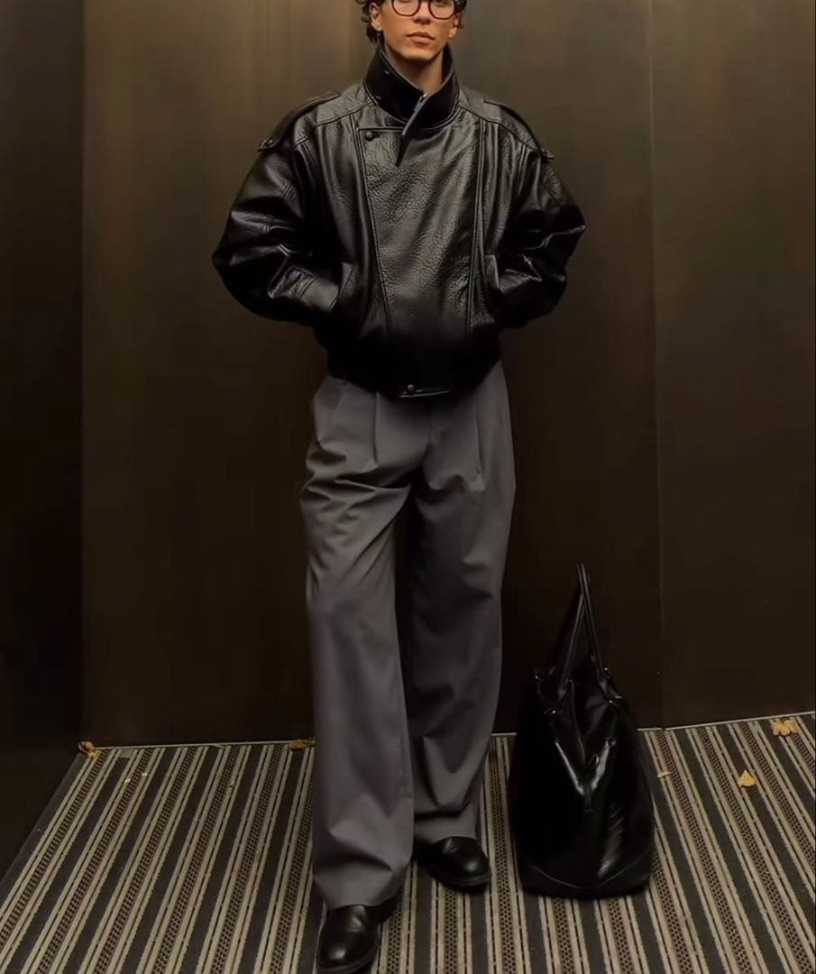 SNSで大バズり！！ZARA フェイクレザージャケット