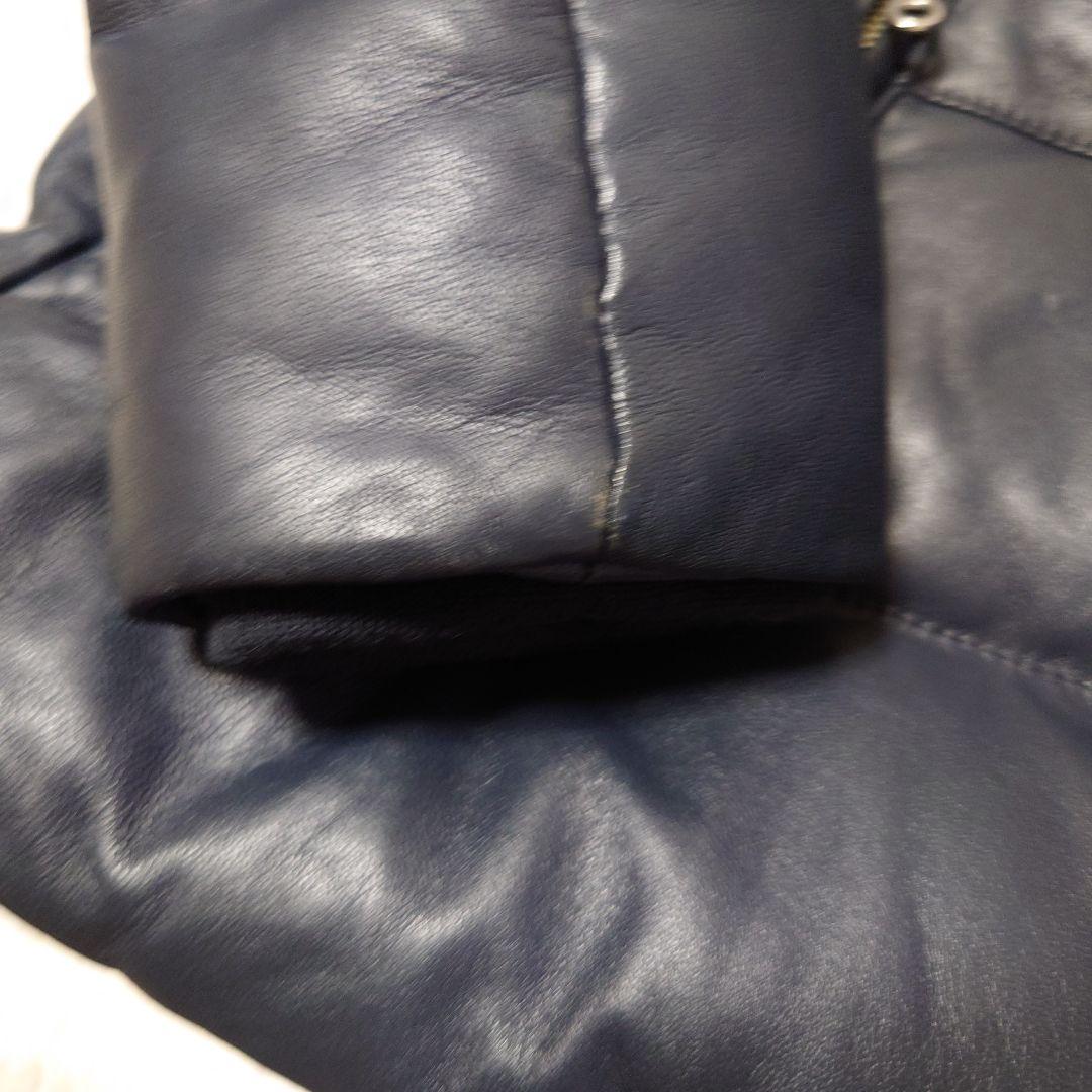 美品 AVIREX アヴィレックス ラムレザー ダウンジャケット M 防寒