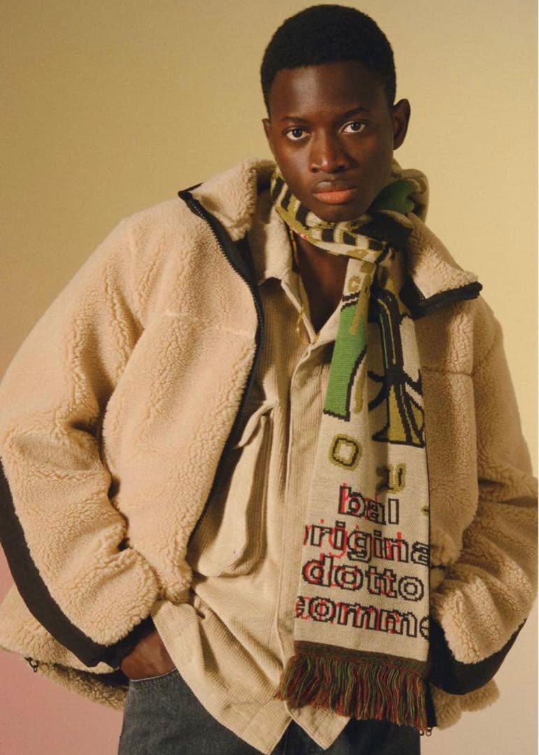 小物 bal original /JACQUARD KNIT SOCCER SCARF