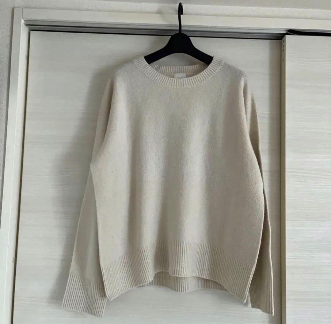Spick & Span ウールカシミヤ クルーネックプルオーバー