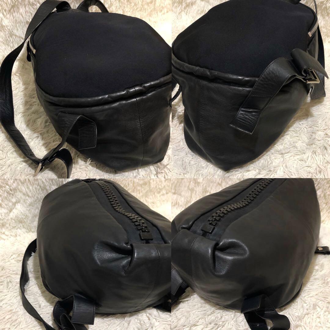 未使用級☆カワカワ　25bis レザー　リュック　 バックパック ブラック