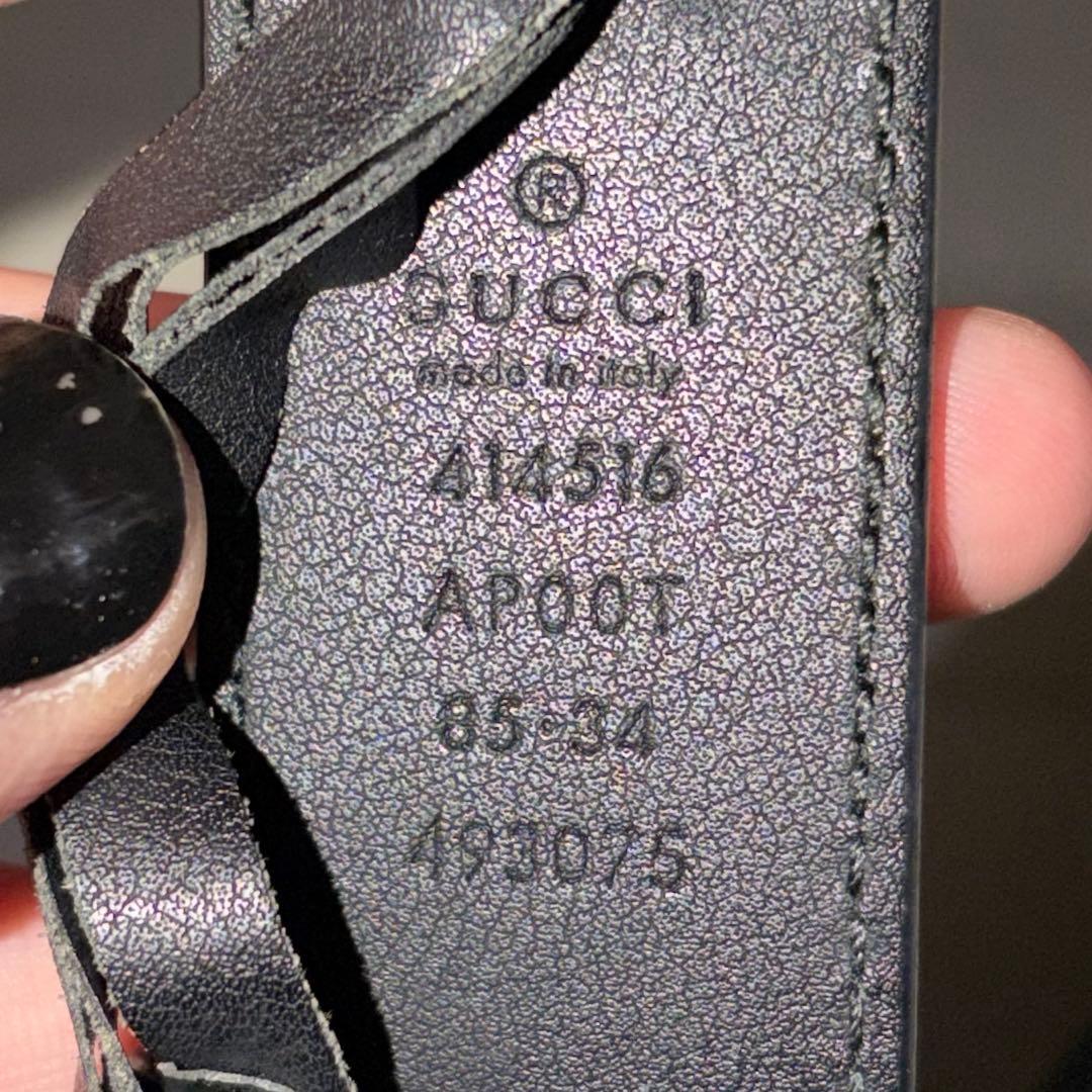 小物 GUCCI Double G Leather Belt