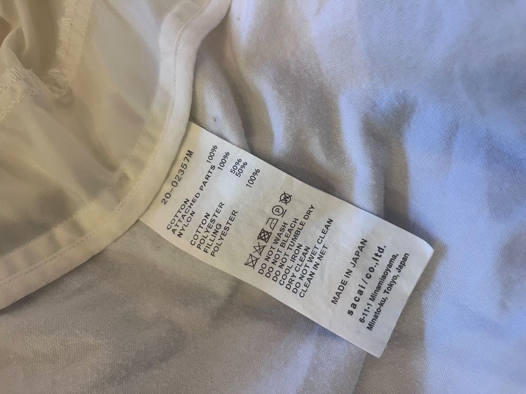 sacai シャツ 長袖
