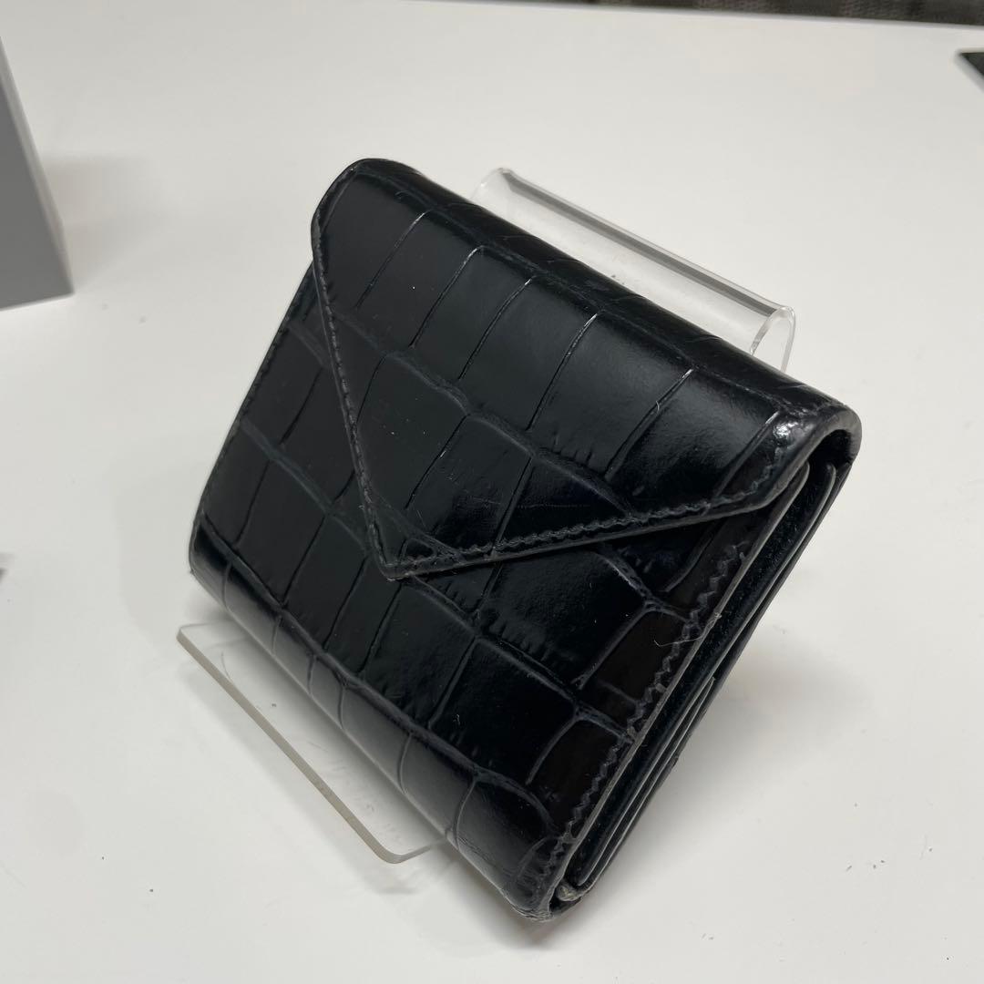 い*ね様 BALENCIAGA クロコ柄　折り財布　バレンシアガ