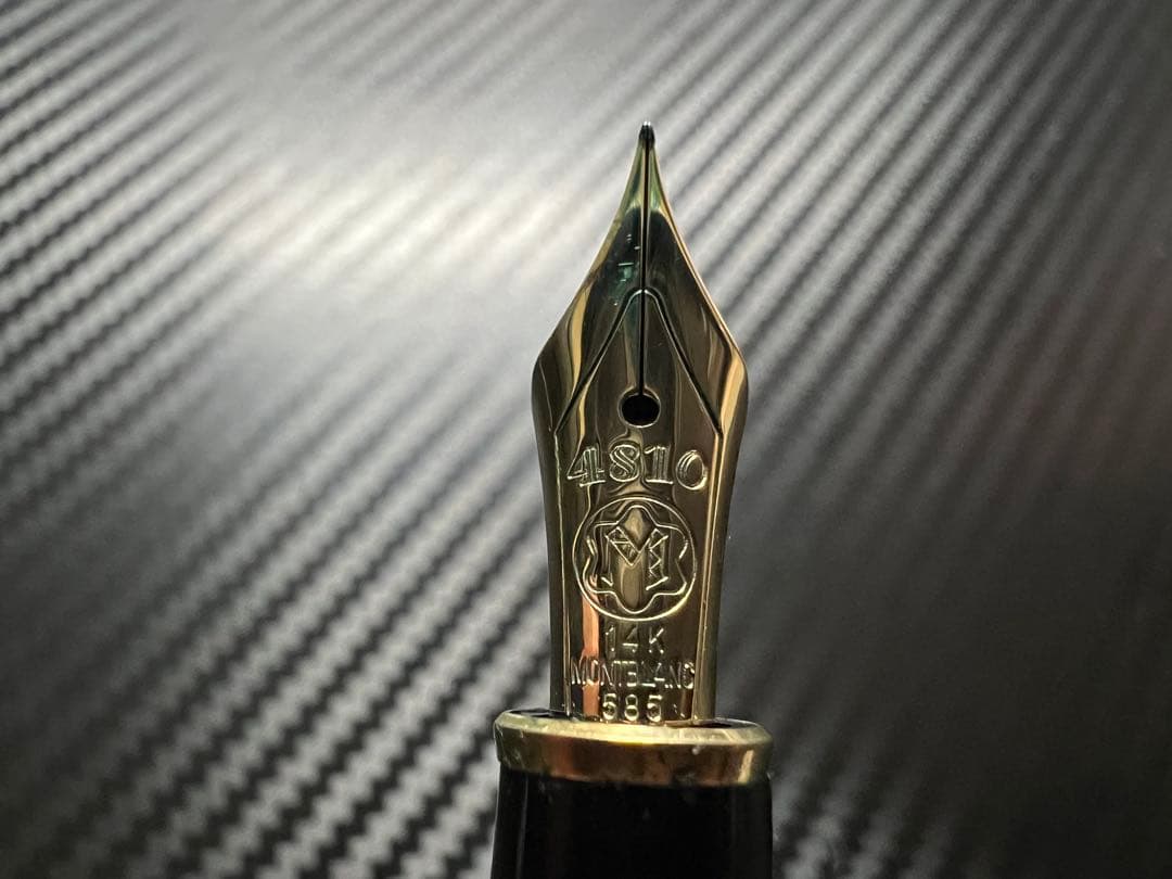 モンブラン マイスターシュテュック 144 万年筆 EF 極細字 ブラック 全金