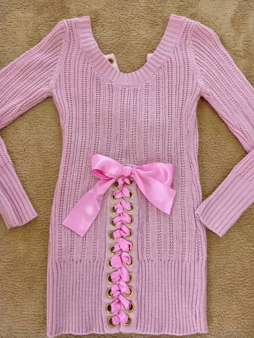 なはま@ MA＊RS Sugar Gloss ピンクニット 長袖