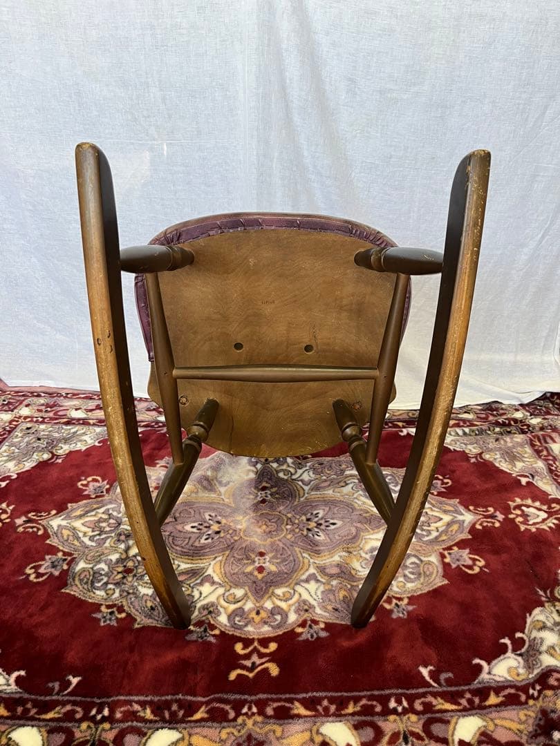 【アンティーク】木製 ロッキングチェア 木製椅子 北欧レトロ 昭和レトロ 古家具