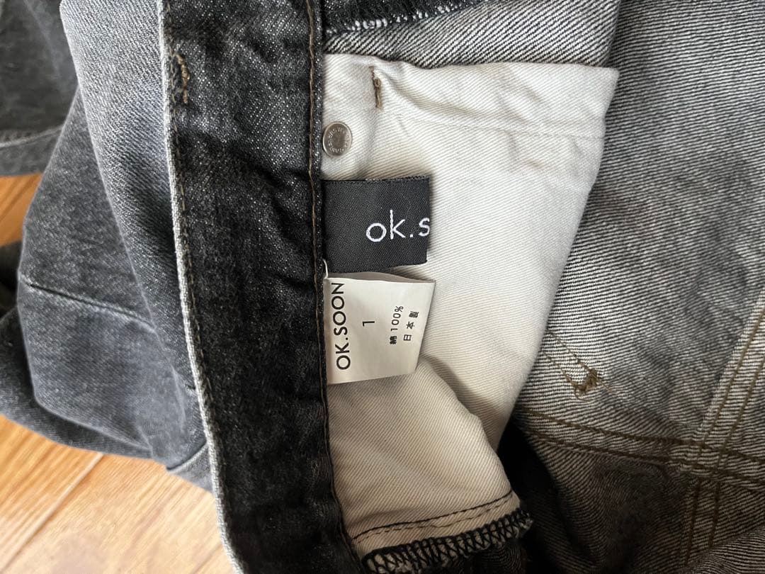 OK SOON ワイドレッグデニム　size1
