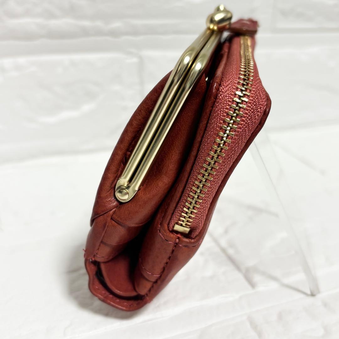 【未使用】Dakota ダコタ ペルラ コンパクト財布 ピンク　がま口 二つ折り