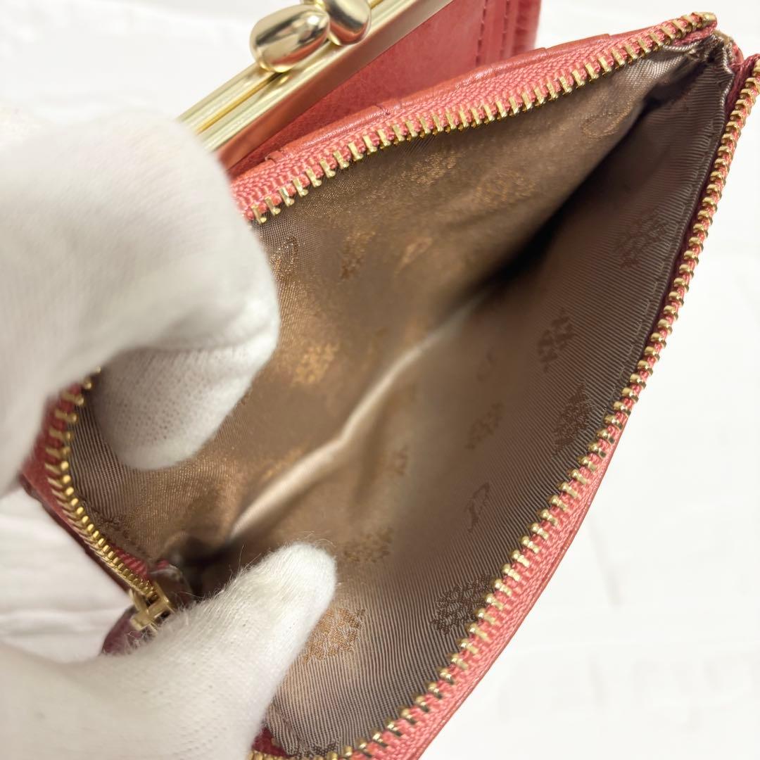 【未使用】Dakota ダコタ ペルラ コンパクト財布 ピンク　がま口 二つ折り