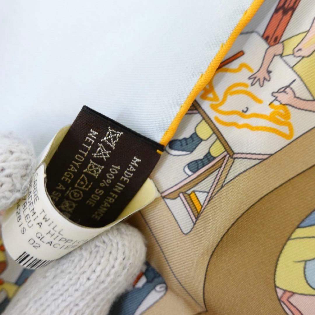 エルメス　カレ90 アカデミア・イピカ　スカーフ　シルクツイル