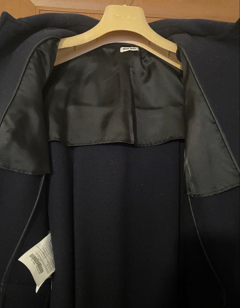 miumiu ミュウミュウ　ダッフルコート　ネイビー