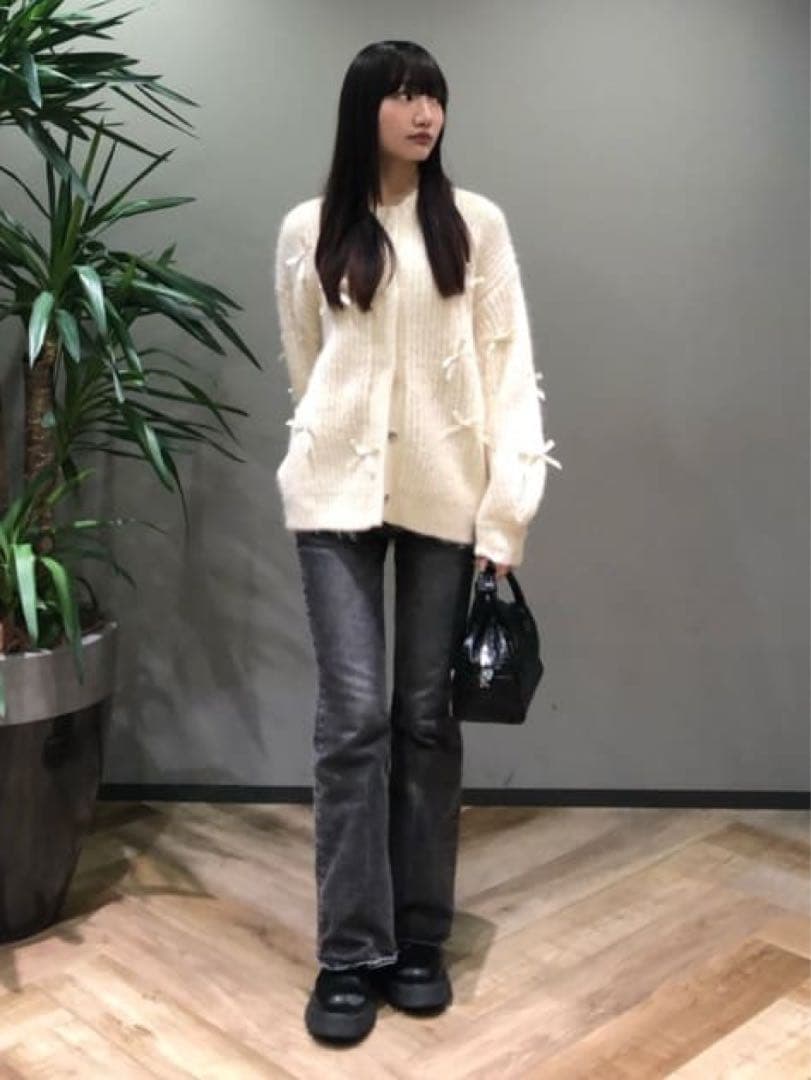 moussy MVS BLACK FLARE フレアジーンズ デニム ブラック