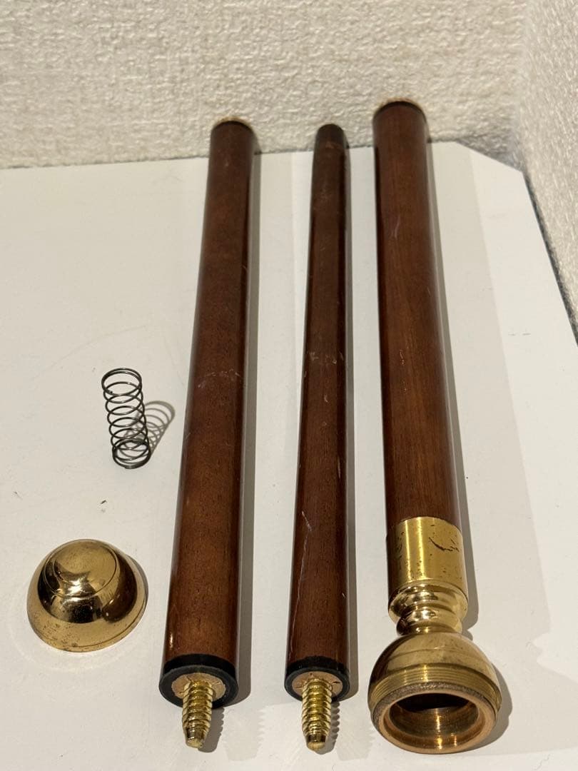 ビンテージの航海用真鍮製ボールノブ付きビクトリア朝風木製ウォーキングスティック