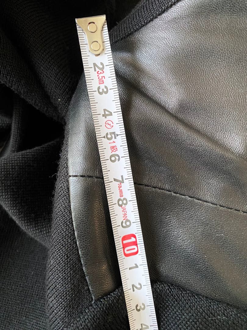 フェラガモレザーウールコンビジャケット ブラック美品！お値下げしました♪