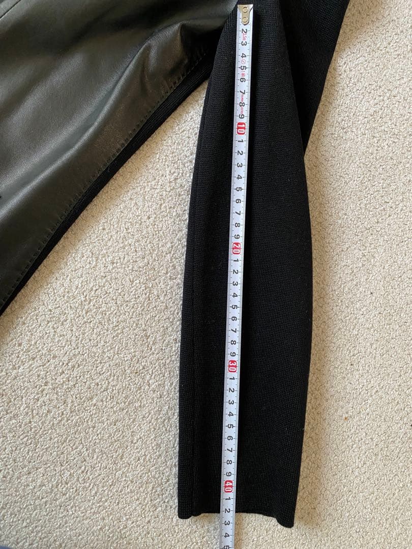 フェラガモレザーウールコンビジャケット ブラック美品！お値下げしました♪