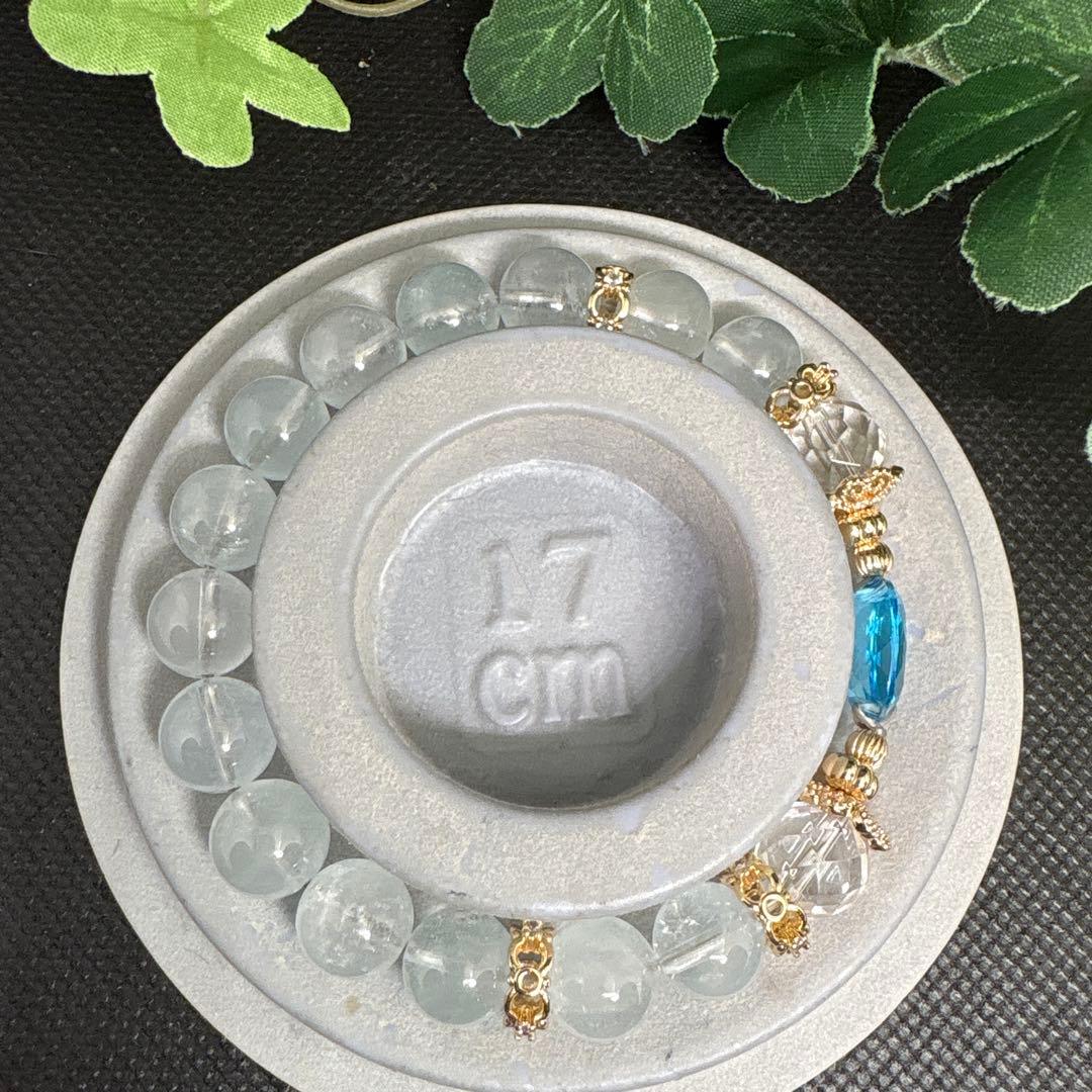 ＊みーにゃん様お取置き3/1＊【高品質】トパーズ　宝石カット　ブレスレット