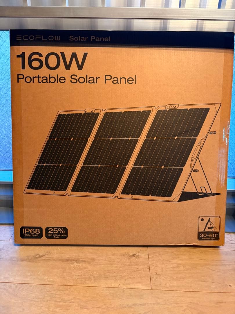 160W ポータブルソーラーパネル