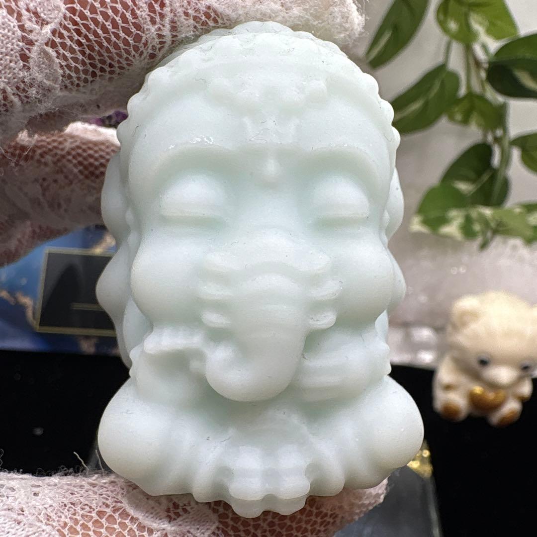 ブルーアラゴナイト♡ベビーガネーシャ♡天使♡No.1379