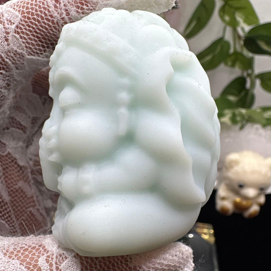 ブルーアラゴナイト♡ベビーガネーシャ♡天使♡No.1379