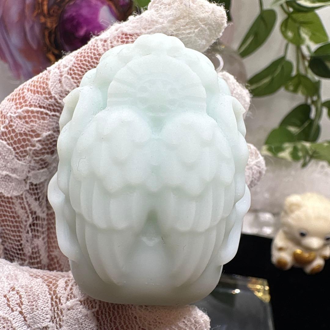 ブルーアラゴナイト♡ベビーガネーシャ♡天使♡No.1379