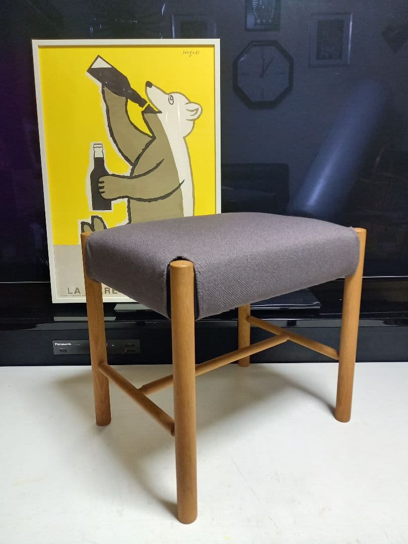 森 宣雄　デザイン　サラ　スツール　　オーク材　フライミー　取扱　美品