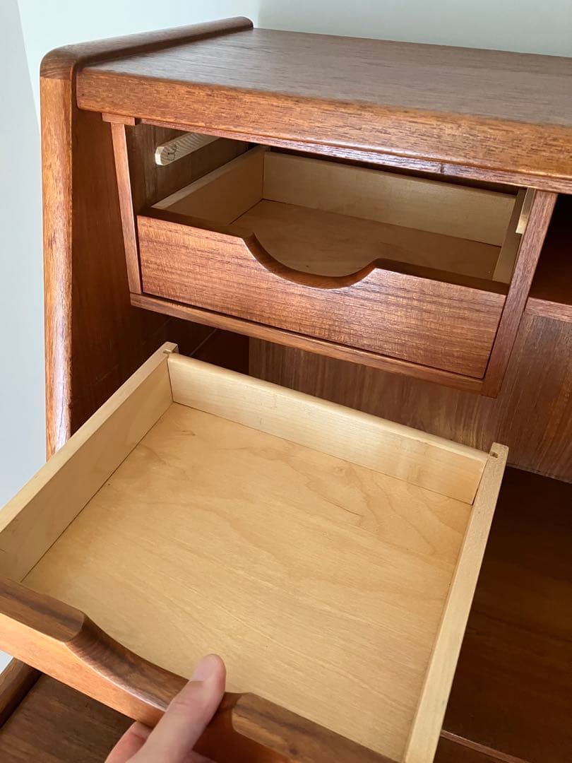 ライティングデスク ビューロー ライティングビューロー 北欧 ビンテージ 送料込