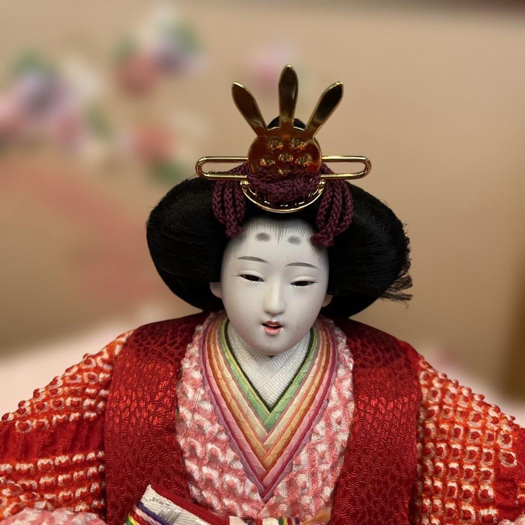 秀月 雛人形 セット お内裏様 お雛様 男雛 女雛 絞り ひな祭り