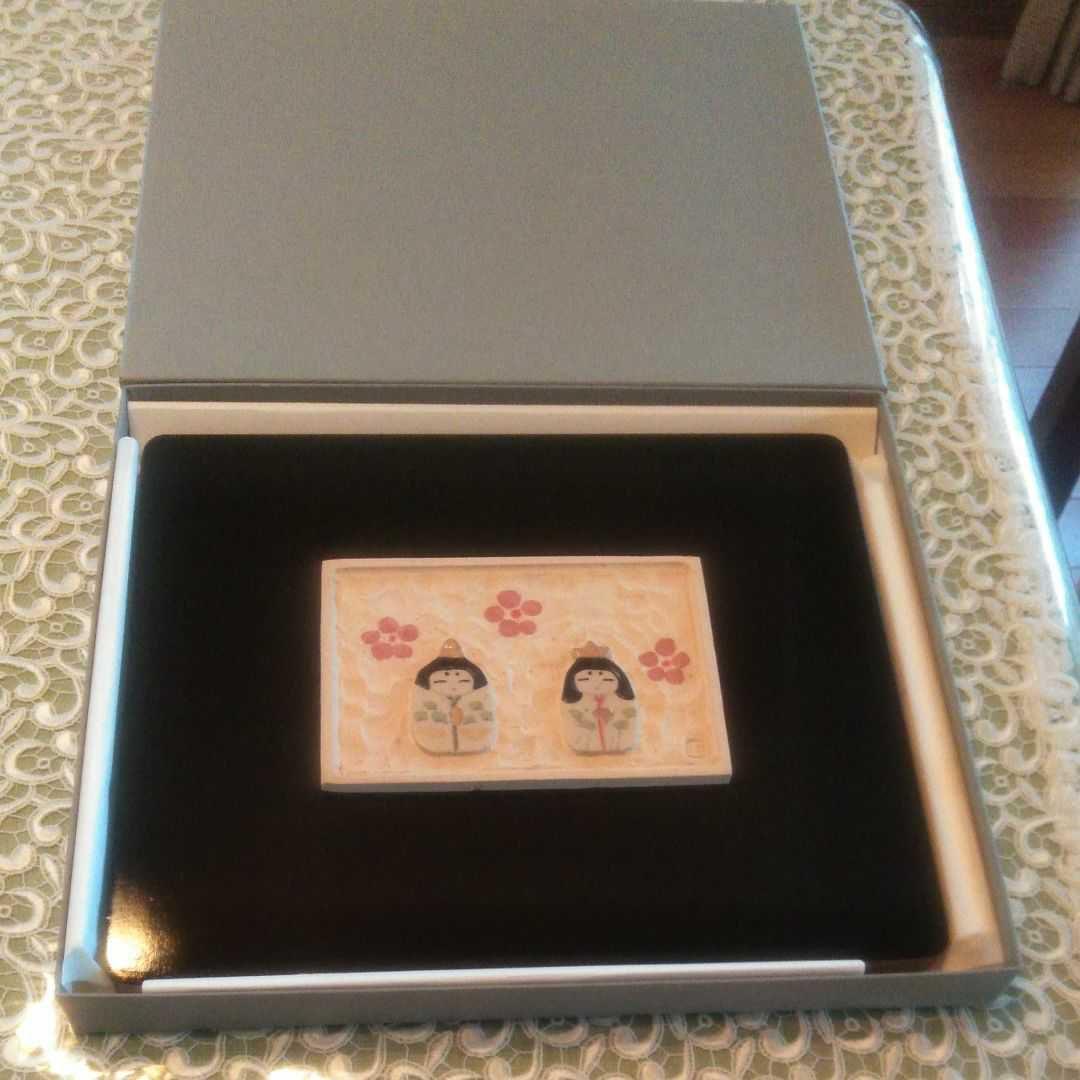 陶芸作家　鈴木はず　お雛様　ひな祭り　節句飾り　漆器　飾り額　インテリア　雑貨