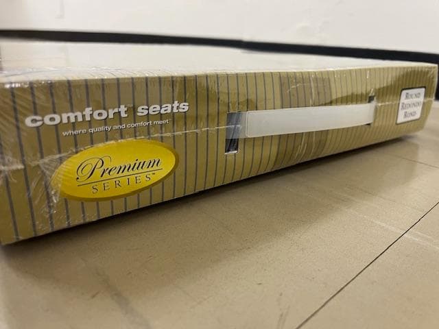 デザイナー EZ クローズ ブラック ウォールナット木製丸型便座