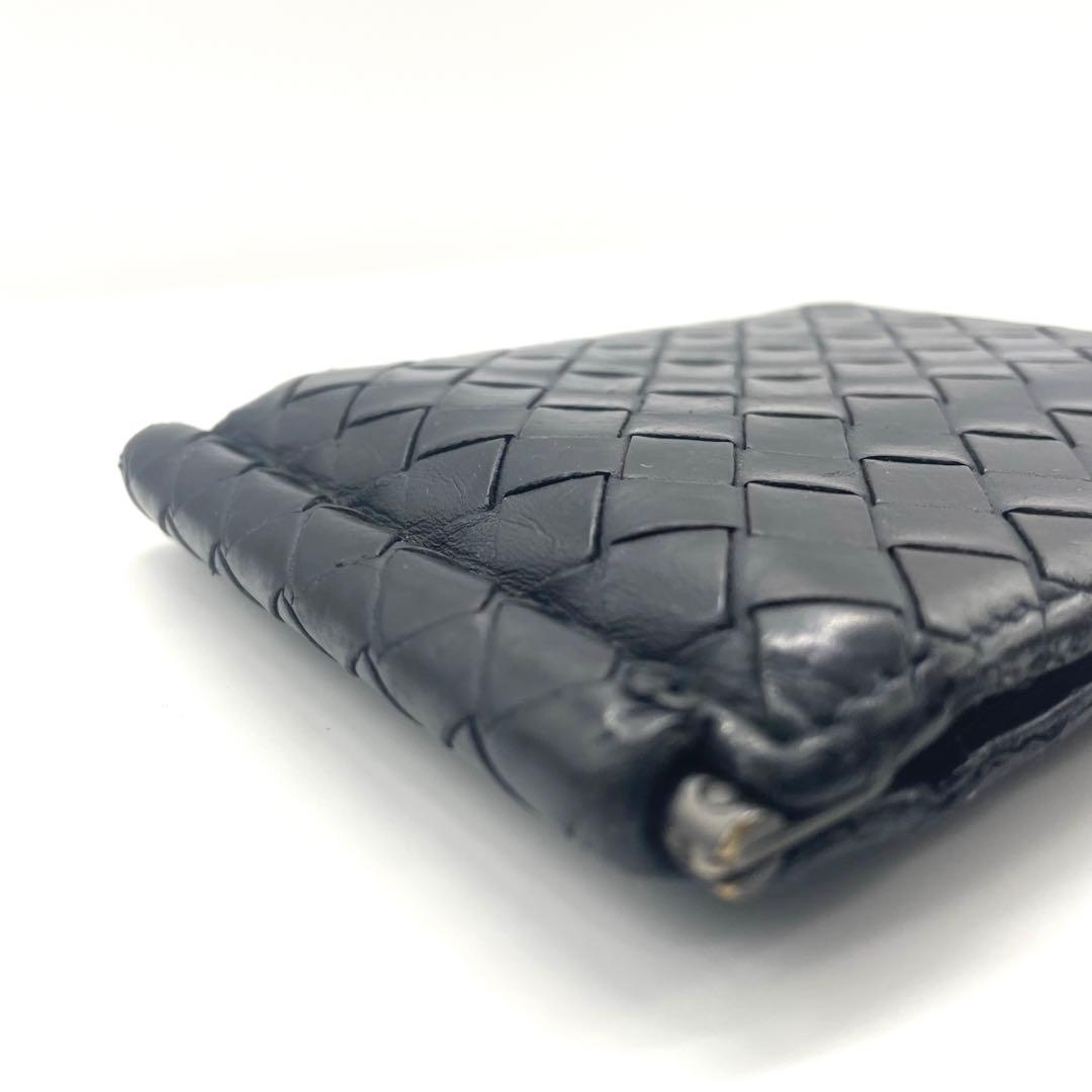 BOTTEGA VENETA 二つ折り財布 マネークリップ ブラック