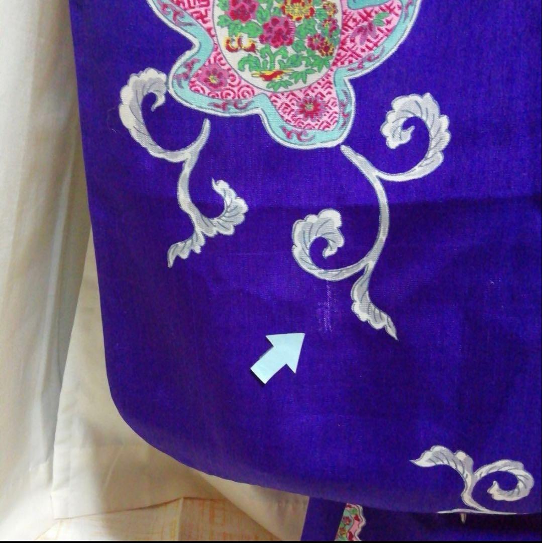 七五三　着物セット　7歳　紫色　アールデコ　モダンスタイル