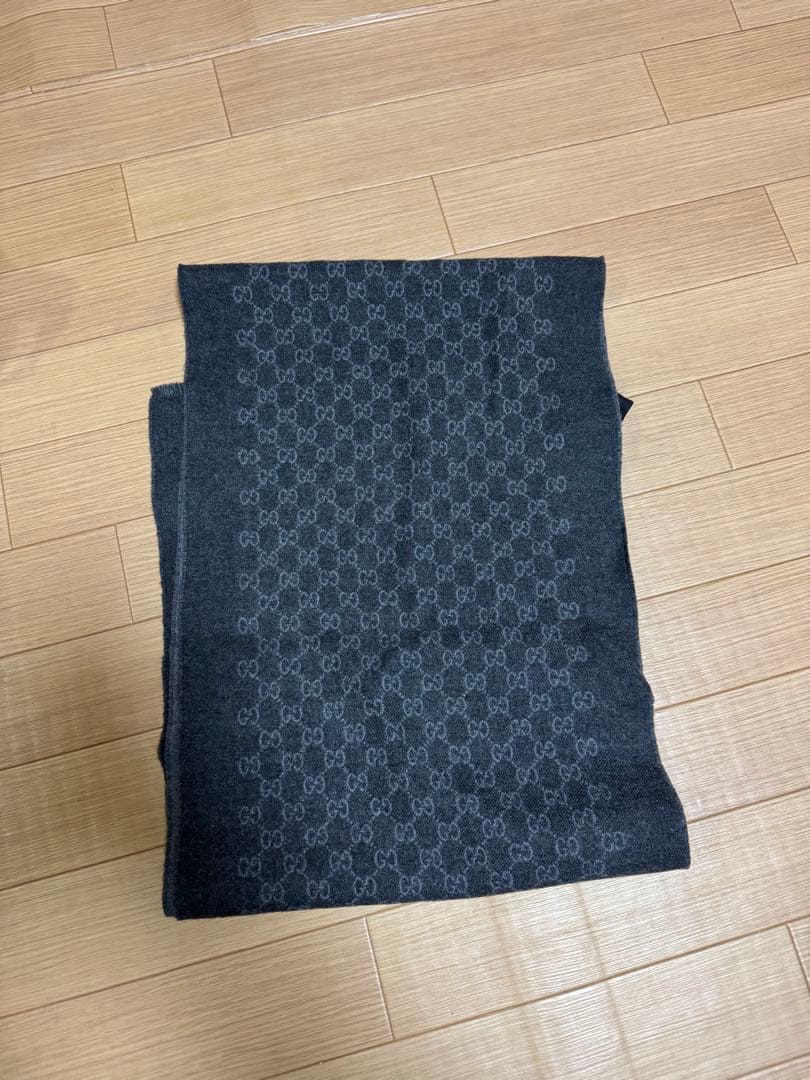 GUCCI GGパターン マフラー ウール100%