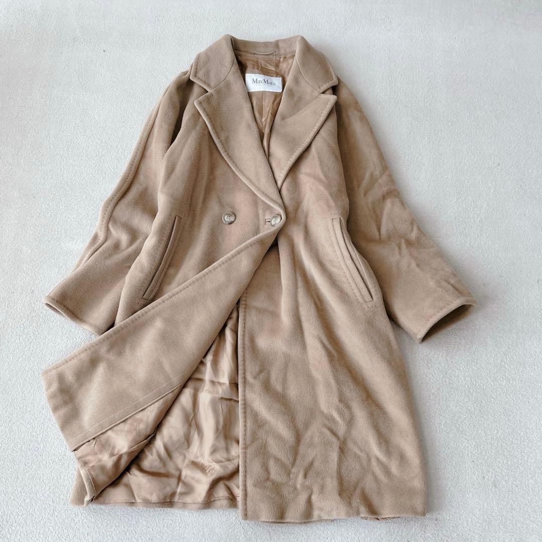 最高級✨白タグ マックスマーラ カシミヤ キャメル アイコンコート　ロング　M