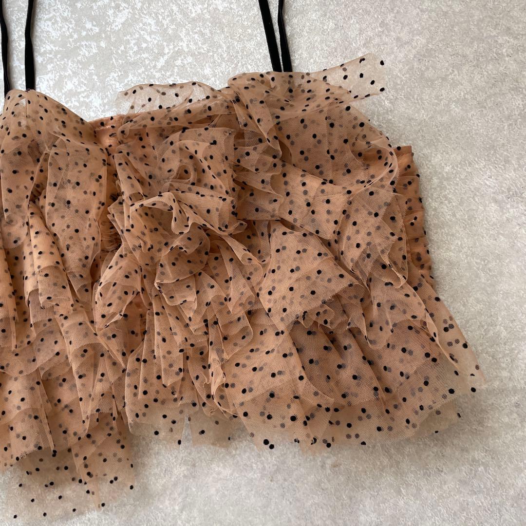 完売【定価1.3万】LILY BROWNリリーブラウン ラッフルチュールビスチェ